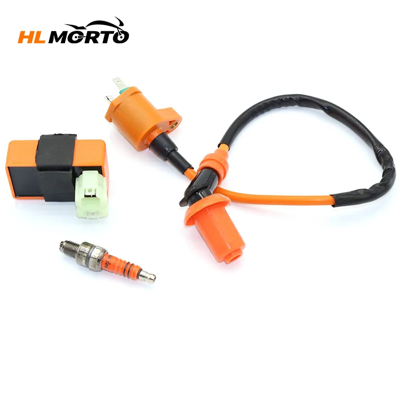 5 Pin Racing Cdi Ignition Coil For Honda Xr 50 Crf 50 110Cc 125Cc Pit Dirt Bike Racing Cdi + Ignition Coil + Spark Plug