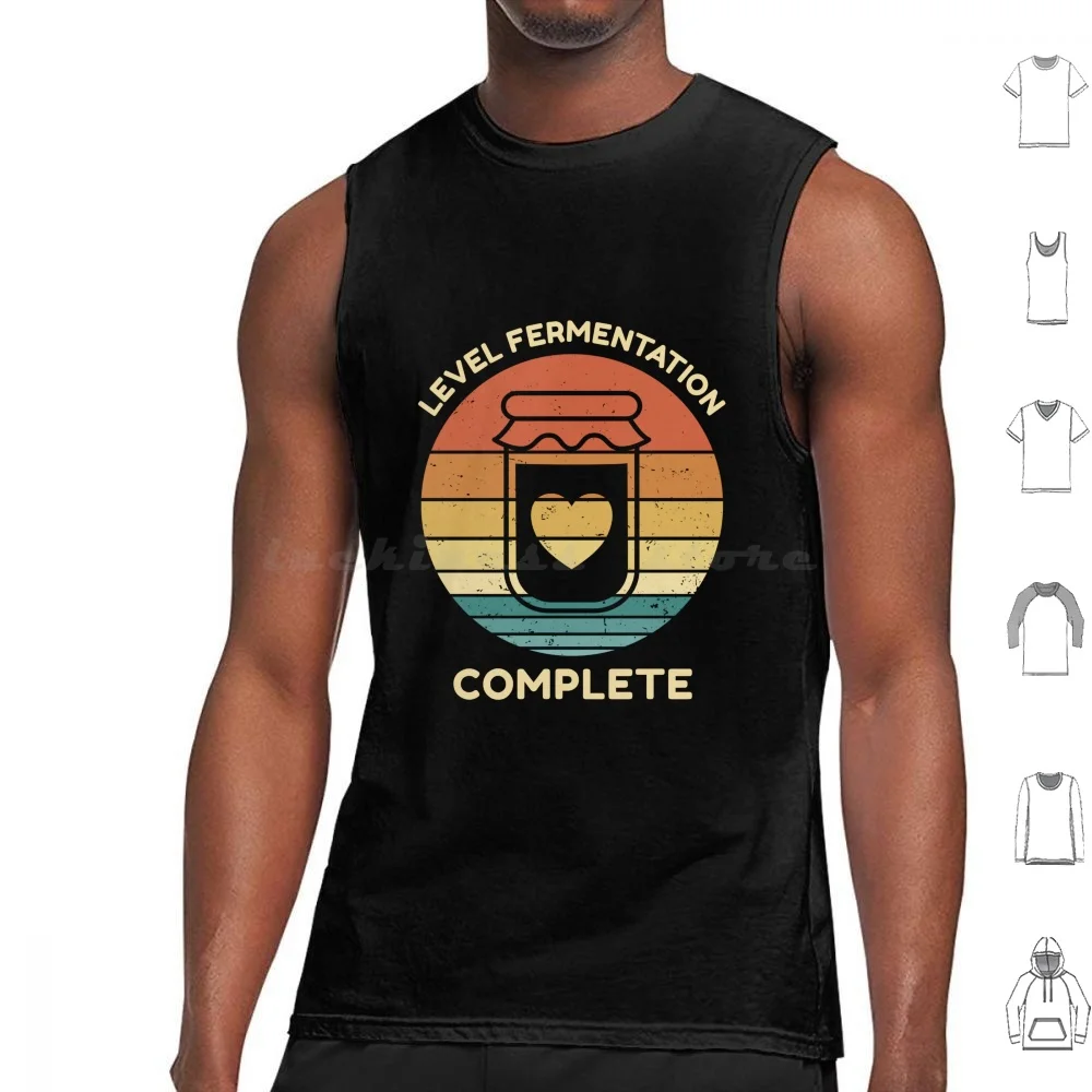 Kombucha Retro Sun Jar Canotte Gilet Senza Maniche Kombucha Design Kombucha Fermentazione Kombucha Retro Sun Kombucha Distressed