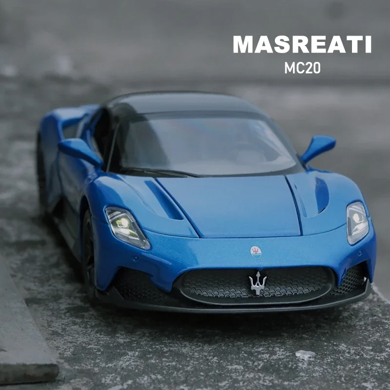 1:32 Maserati Mc20 Supercar Alloy Car Toy Car Metal Collection Model Car Sound And Light Toys For Children