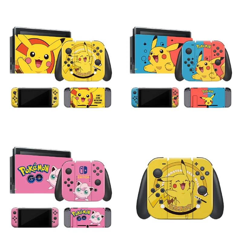 Pokemon Pikachu Nintendo Switch Handle Case Ultra-Sottile Pc Hard Creative Stickers Per Nintendo Switch Accessori Per Console Di Gioco