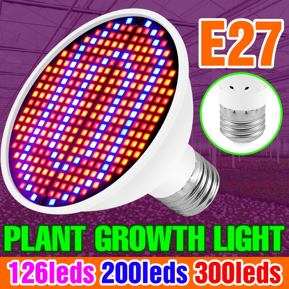 E27 Led Plant Light Spettro Completo Grow Light Flower Seeds Coltivazione Indoor Phyto Lamp Per Piantine Serra Tenda Growbox