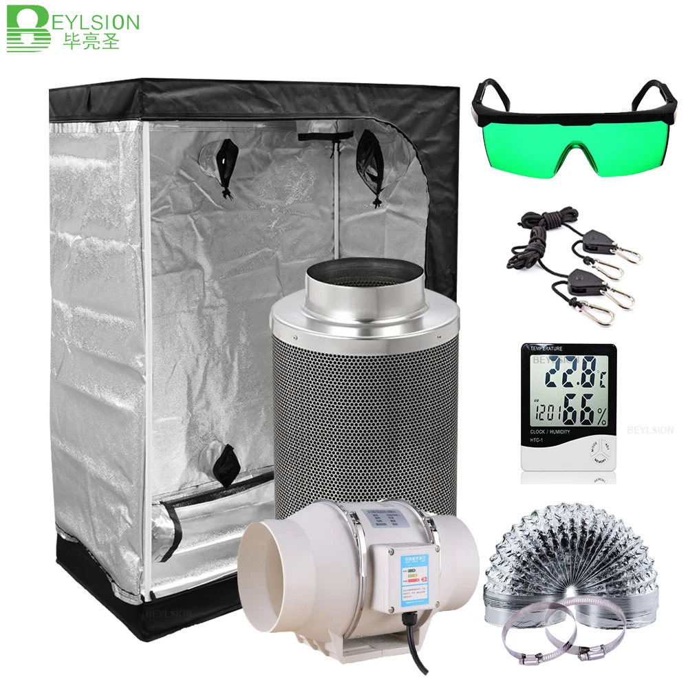 Beylsion Grow Tent Grow Box Con Ventilatore E Set Di Filtri Grow Box 4 Pollici 5 Pollici 6 Pollici 8 Pollici Per Led Coltiva La Luce Della Lampada Per