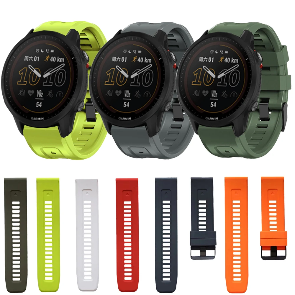 Per Garmin Forerunner 955 745 Cinturino Quickfit Silicone 22Mm Braccialetto Sportivo Garmin Epix Approach S62 Marq Fenix 7 6 Smartwatch