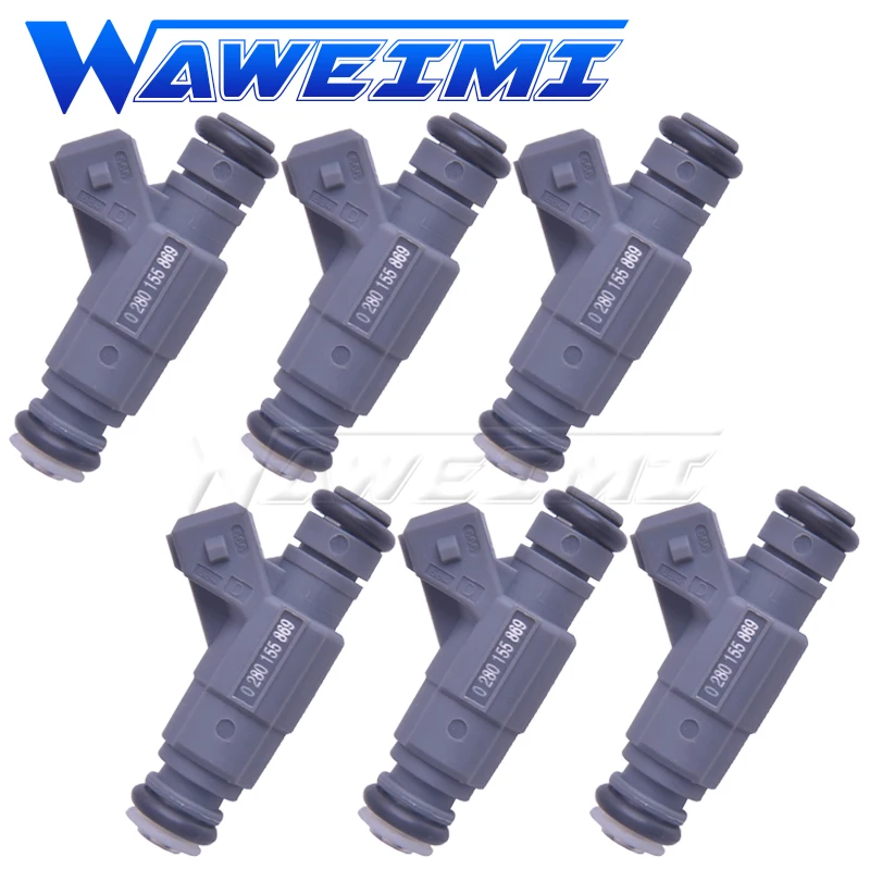 Waweimi Nuovissimo Flusso Iniettore Carburante 6 Pezzi Oe 0280155869 Per Ferrari Maserati 360 Modena 3.6L 4.2L