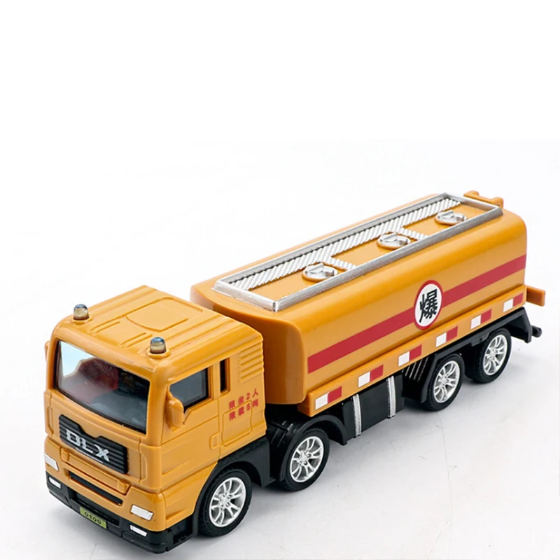 Metal Mine Truck Veconcrete Mixing Vehicle Oil Tanker Traiter Vehicle Model Truck Machine Model Toy Engineering F Toys Collect