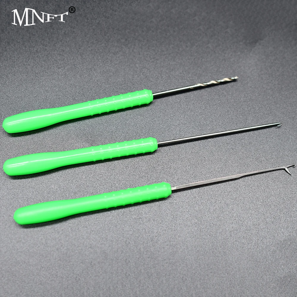 Mnft 3 Pz/Set Carp Fishing Bait Needle Gate Needle Pop Up Boilies Splicing Pins Needle Carp Making Tools