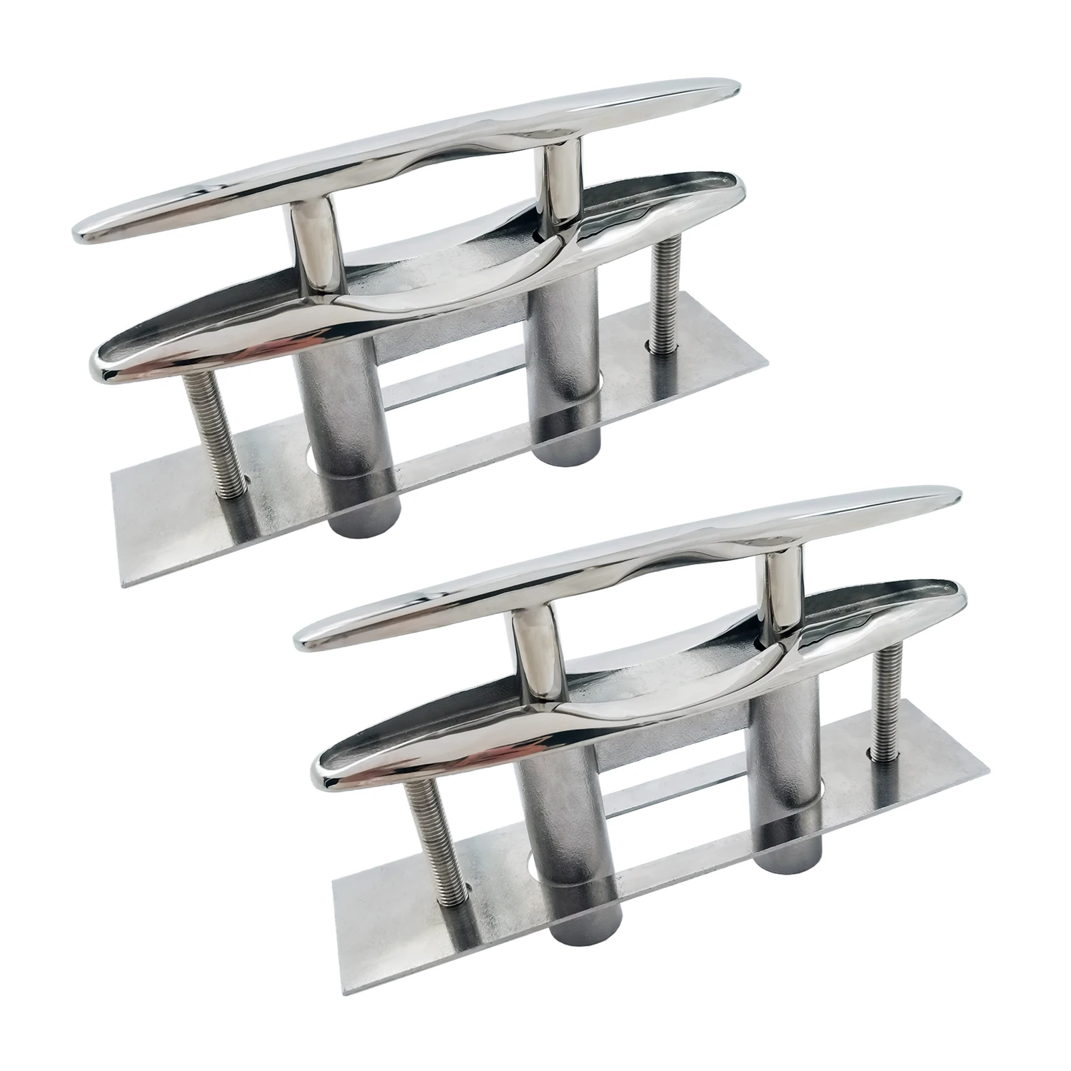 2 Pcs 5 Pollici Boat Pull Up Cleat Docking Marine Stainless Steel 316 Bitte Pop-Up Bitte Retrattili