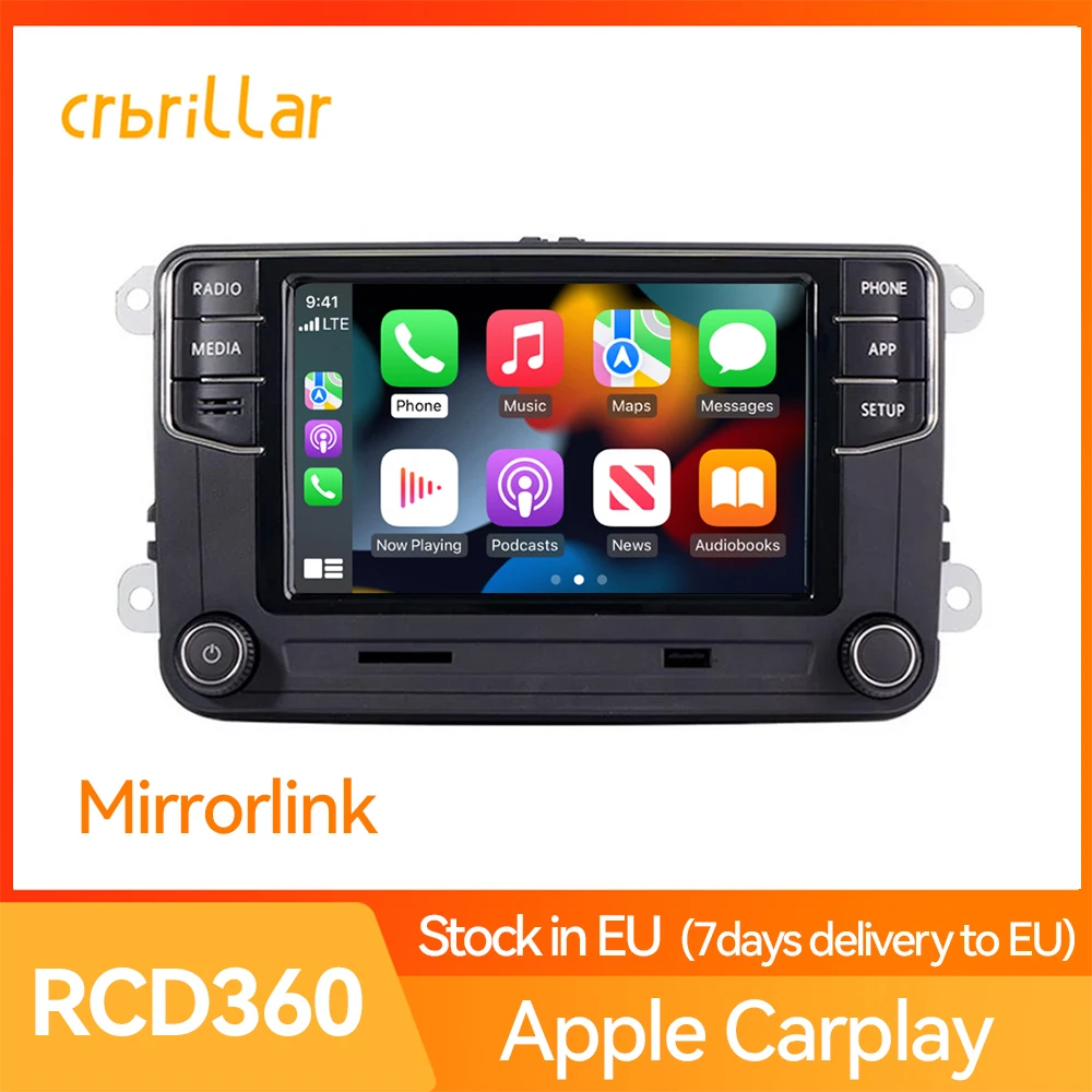 Rcd360 Carplay Autoradio Vw Headunit Mirror Link Stereo Car Audio Per Vw Polo Golf Mk5 Mk6 Passat B6 B7 Jetta Eos Bettle