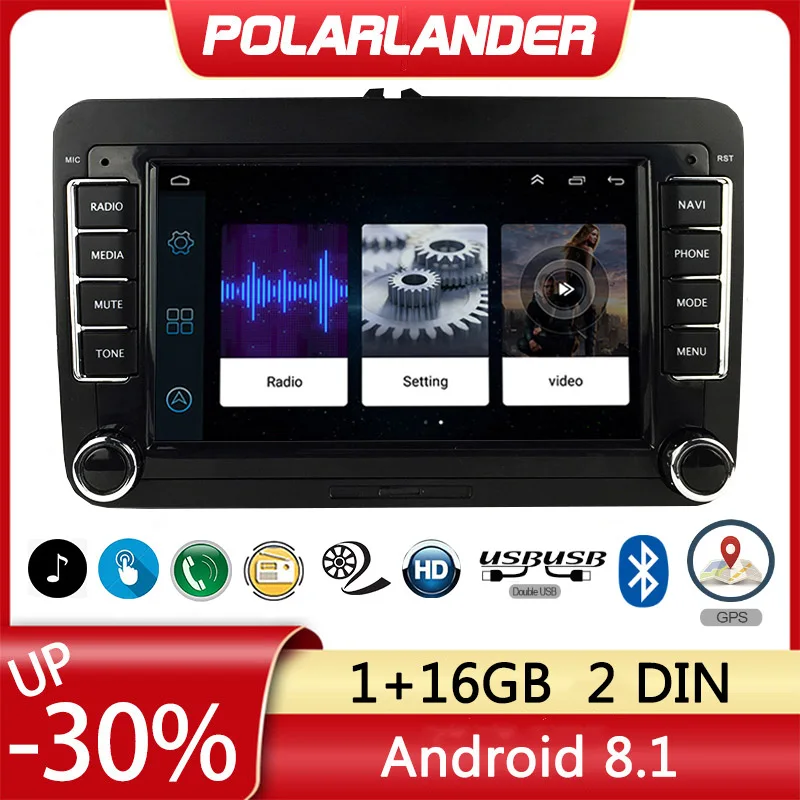 2 Din Wifi Mp5 Player 7 ''9'' Mirror Link Autoradio Autoradio Gps Navi Android Per Bora Golf Vw Polo Volkswagen Passat B6 B7 Touran