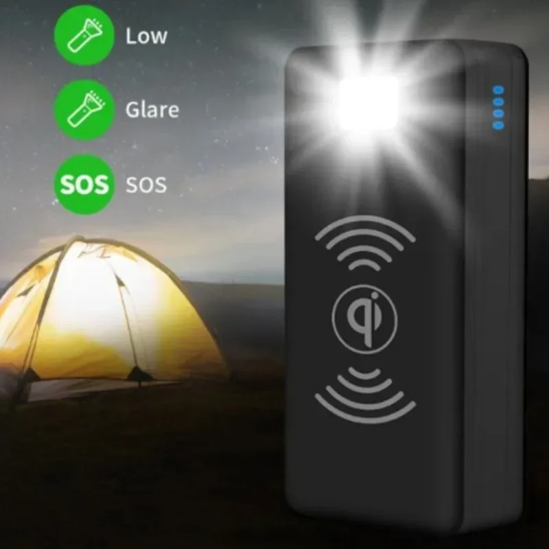 2023Neue 30000Mah Banca Di Energia Solare Muslimhandy Drahtlose Aufladung Grosexe Kapazitasse Externe Batterie Schnele Aufladung