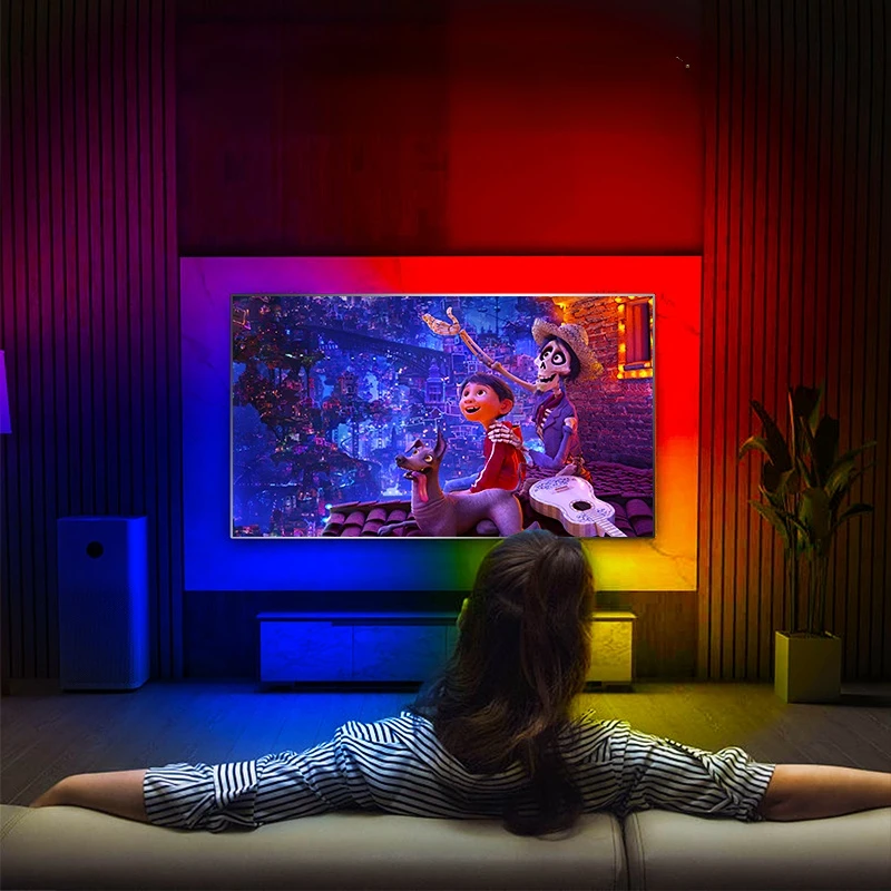 Per 55-65 Smart Led Tv Retroilluminazione Controllo App Color Sync Strip Light 4K 2.0 Hdmi-Compatibile Fancy Ambilight Per Pc/Tvbox
