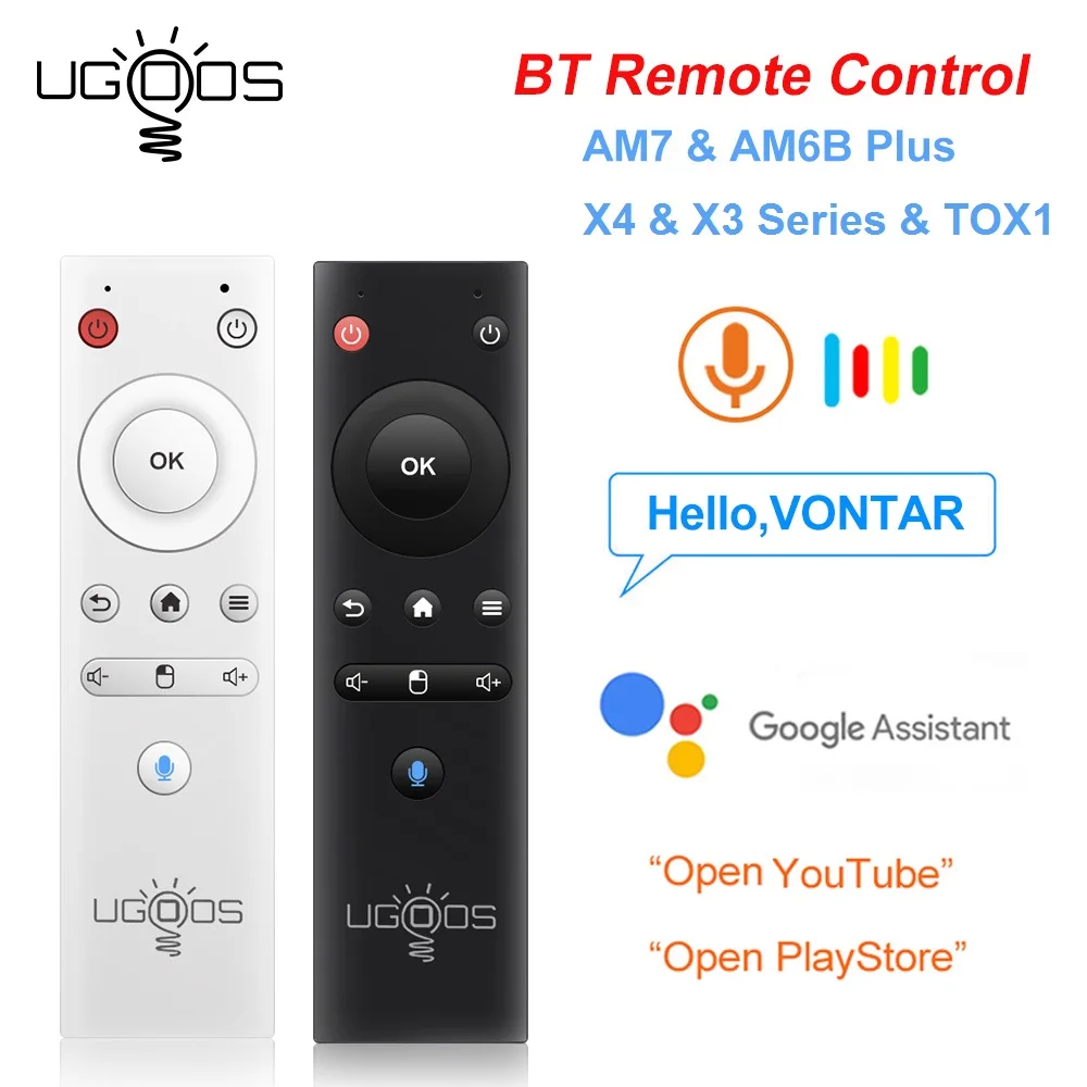 Mouse Ad Aria Di Ricambio Vocale Bt Telecomando Ugoo Per Am7 Am6B Plus Toss1 X3 X4 Pro Plus Android Tv Box Google Voice Tvbox