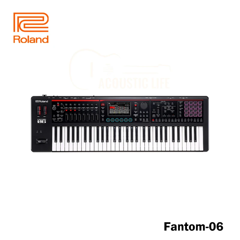 Roland Fantom-06 61 Tasti Sintetizzatore Tastiera Elettronica Fantom 06 Pianoforte Musicale 61 Tasti Sensibili Alla Velocità Leggermente Ponderati