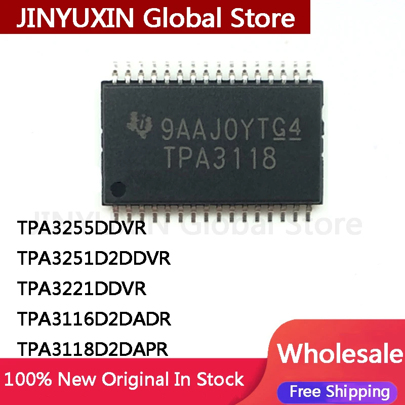 100% New Tpa3255Ddvr Tpa3255 Tpa3251D2Ddvr Tpa3251 Tpa3221Ddvr Tpa3221 Tpa3116D2Dadr Tpa3118D2Dapr Tpa3118 Sop Ic Wholesale
