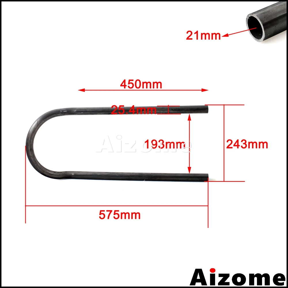 Moto 1 "Tubo Telaio Sedile Rialzato Vintage Cafe Racer Sedile Posteriore Cerchio Anello Per Honda Yamaha Suzuki Kawasaki Bmw R Cb Cg Kz Xj