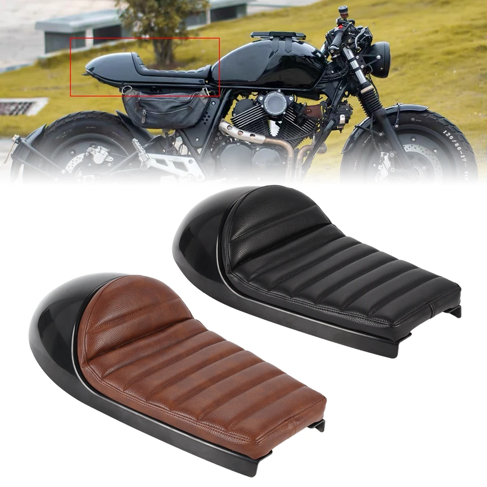Cafe Racer Seat Retro Seat Pan Base Vintage Saddle Scrambler Cushion Sedile Moto Vintage Per Bmw Triumph Bonneville Honda