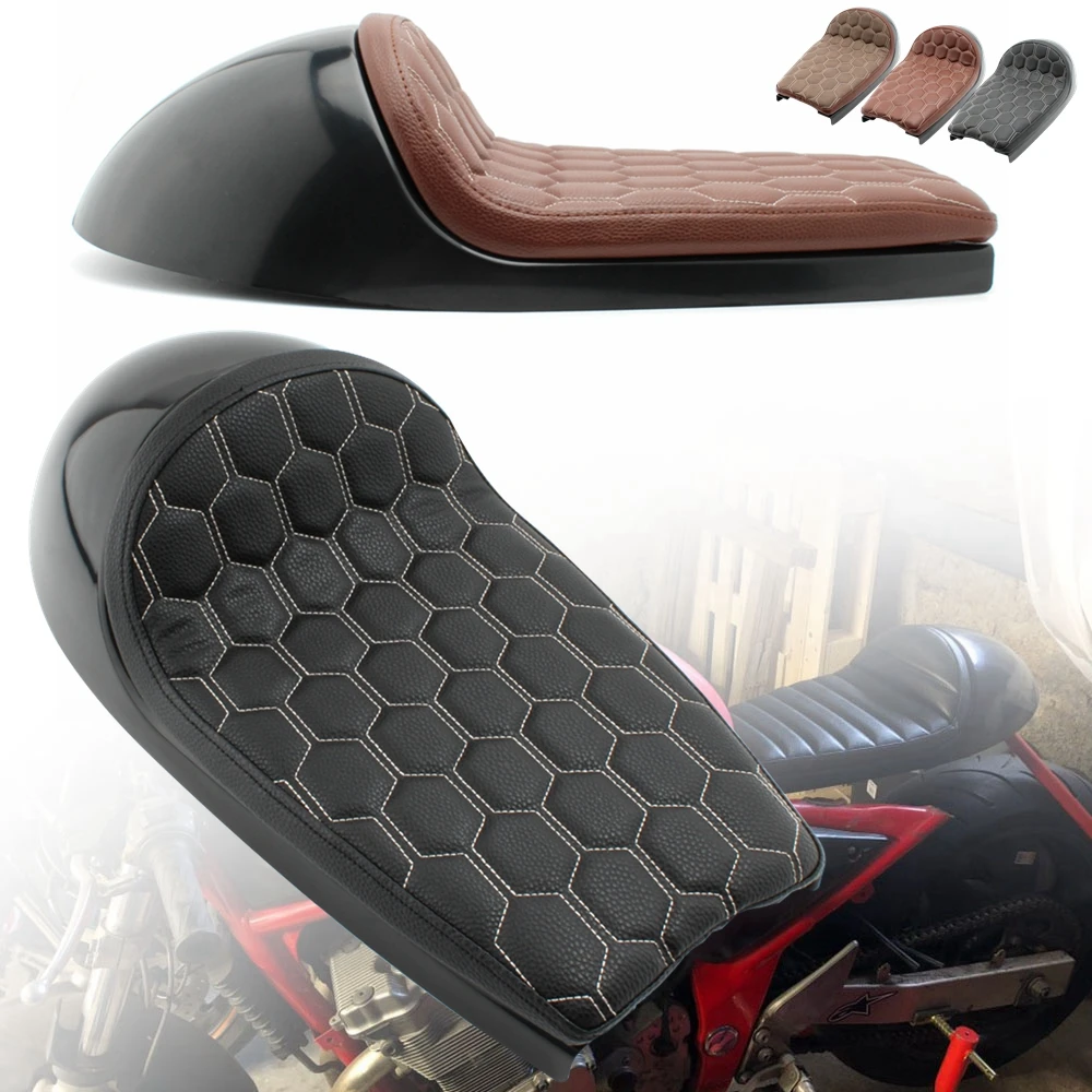 Cafe Racer Seat Retro Seat Pan Base Vintage Cushion Scrambler Sella Vintage Sedile Moto Per Bonneville Honda Bmw Triumph