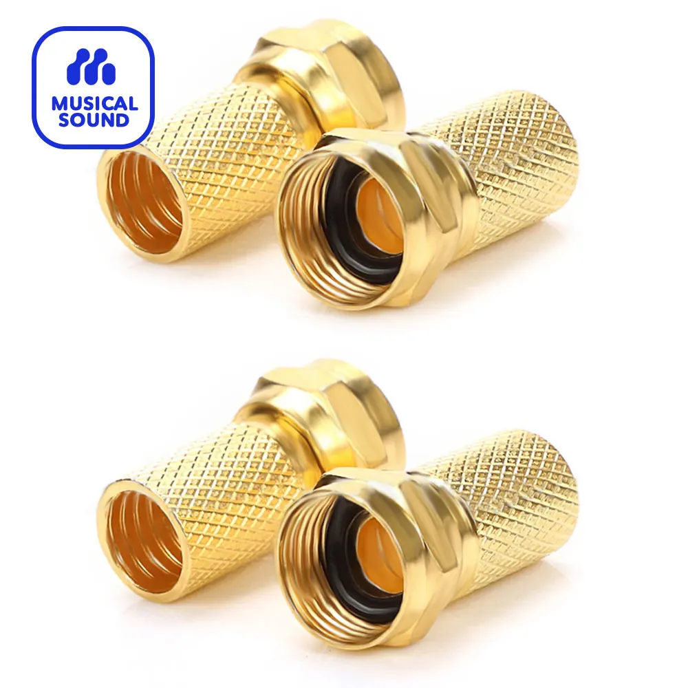 Connettore A Compressione Rg6 F Raccordo Adattatore Coassiale Coassiale Con Adattatore A Compressione Cavo Coassiale Universale Di Tipo F Impermeabile