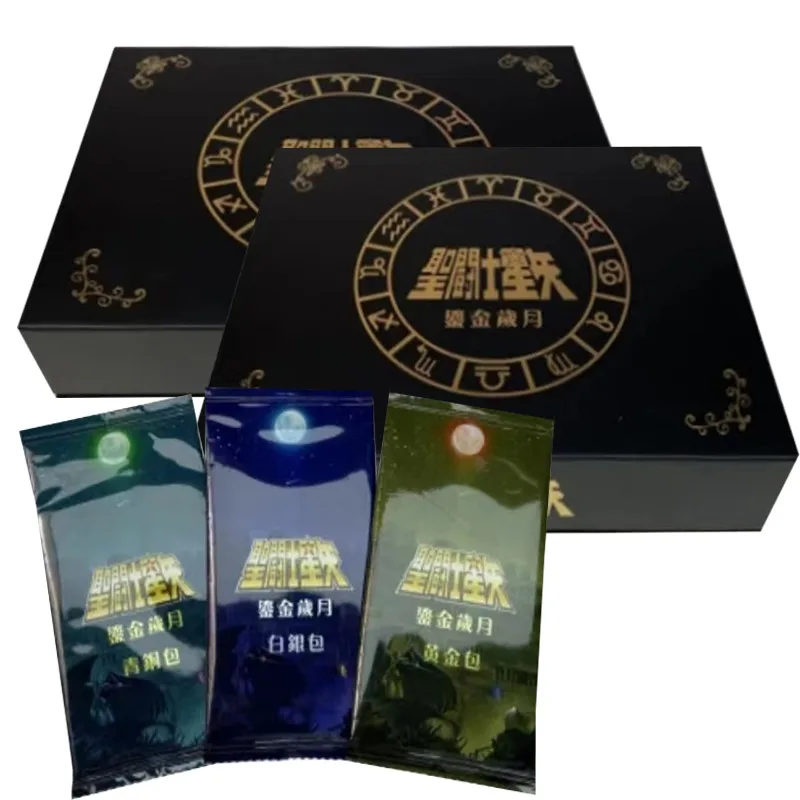 Genuine Saint Seiya Cards Anime Game Saints Gilded Years Series Collection Cards Gold Saints Shining Cards Regali Per Bambini Giocattoli