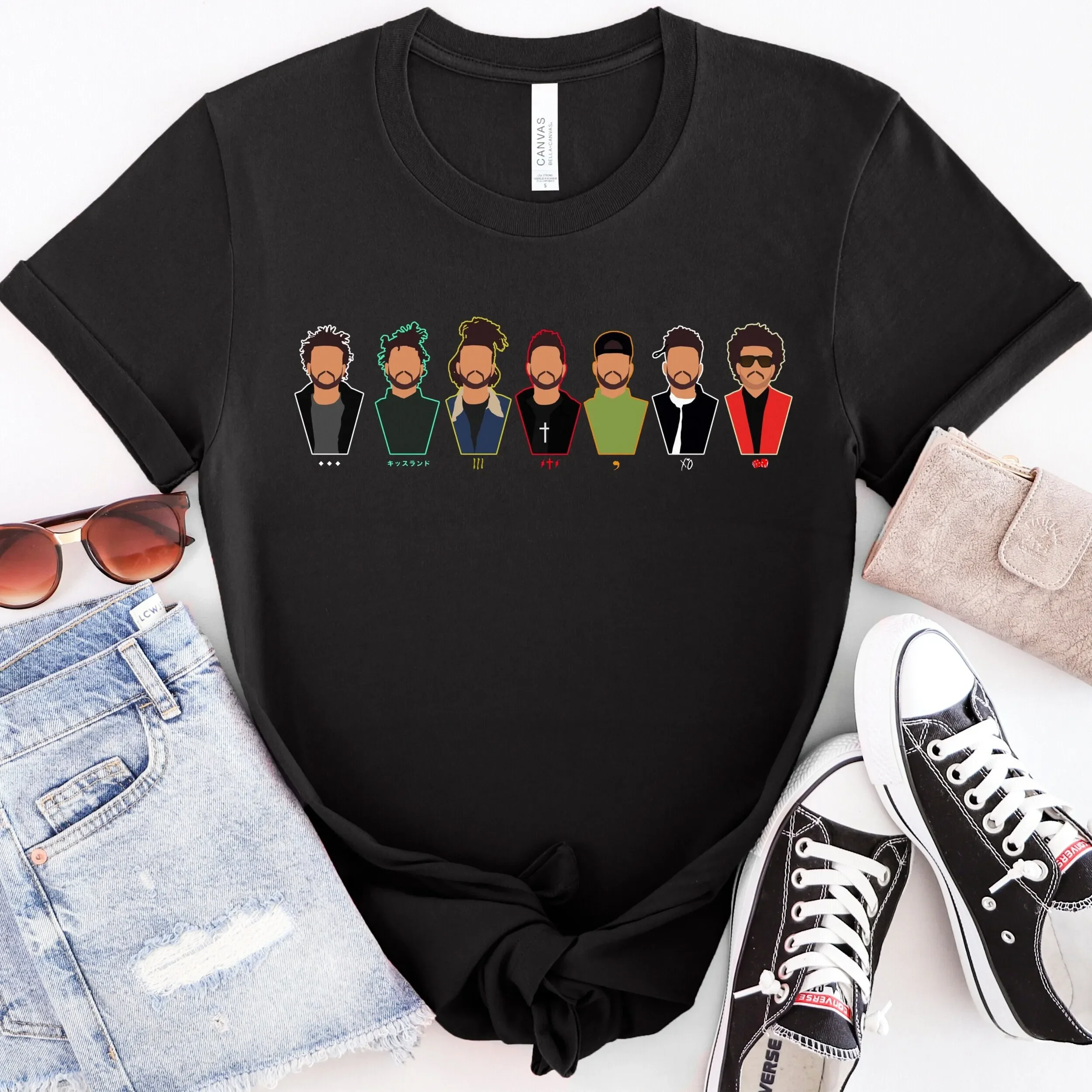 La Maglietta Weeknd, Abel Tesfaye, Trilogia, Kiss Land, Beauty Behind The Madness, Starboy, My Dear Melanconia, Dawn Fm