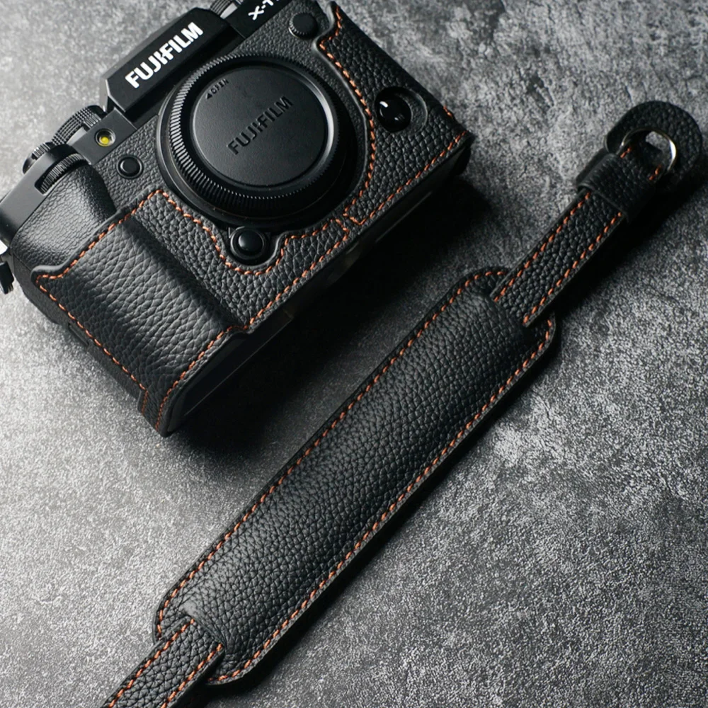 Custodia Per Fotocamera In Vera Pelle Di Vacchetta Per Fotocamera Custodia Per Fujifilm X-T5 Xt5 X T5 Custodia Protettiva Tracolla Per Fotocamera Anti