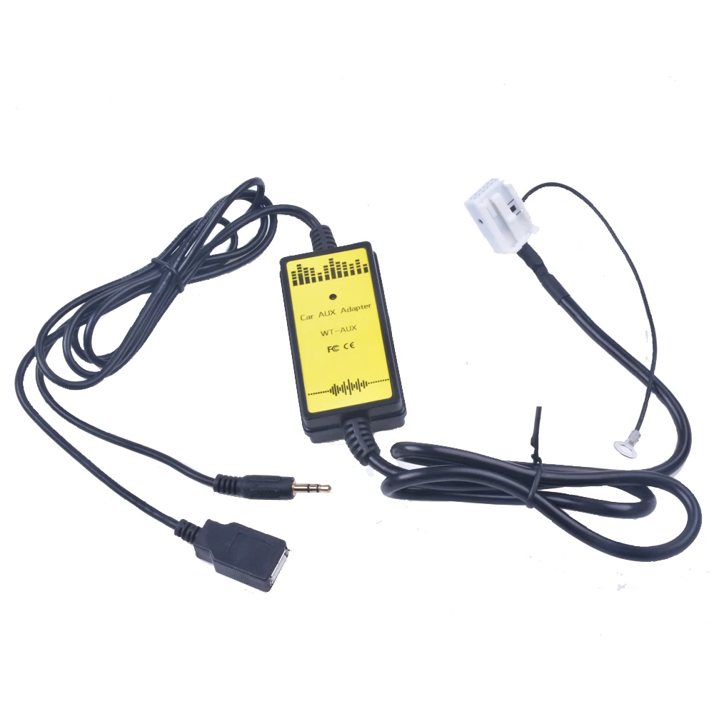 Vw Car Cd Adapter Interfaccia Audio Mp3 Aux Usb Cd Changer Per Vw Passat B6 Polo Rabbit Transporter T5 Tiguan Touran