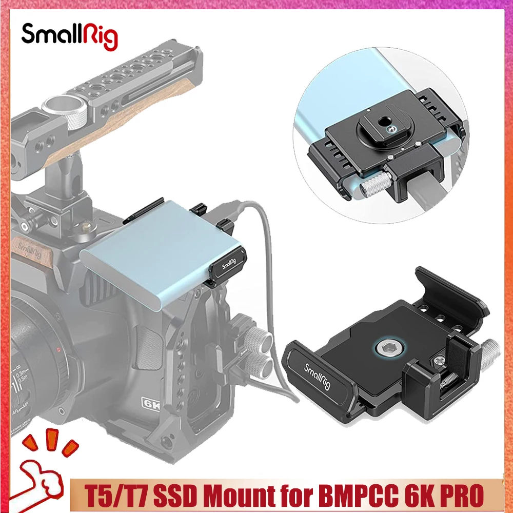 Supporto Ssd Smallrig T5/T7 Per Gabbia Smallrig Bmpcc 6K Pro Per Samsung T5/T7 Ssd 3272