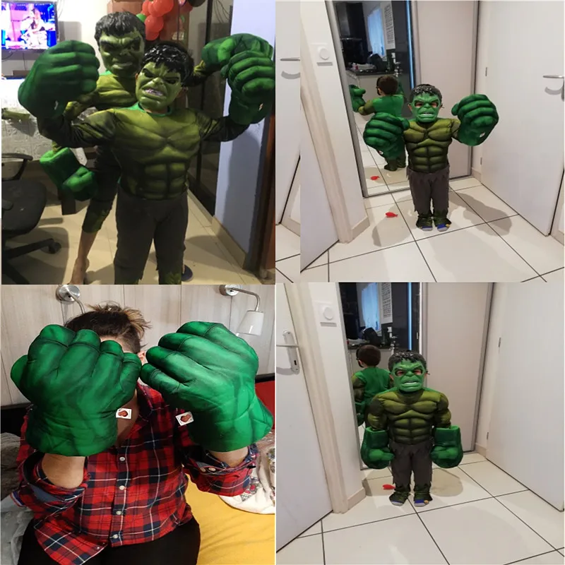 Movie Anime 1 Paio Hulk Smash Hands Ironman Plush Man Guanti Accessori Per Prestazioni Giocattoli Per Bambini