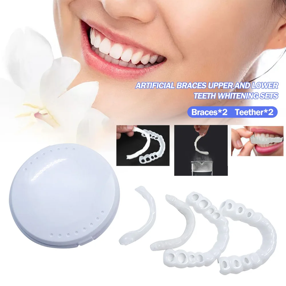 Denti Finti In Silicone Denti In Silicone Protesi Superiore Falso Dente Copertura Denti Denti Finti Copertura Dentiera Cura Orale Sbiancamento