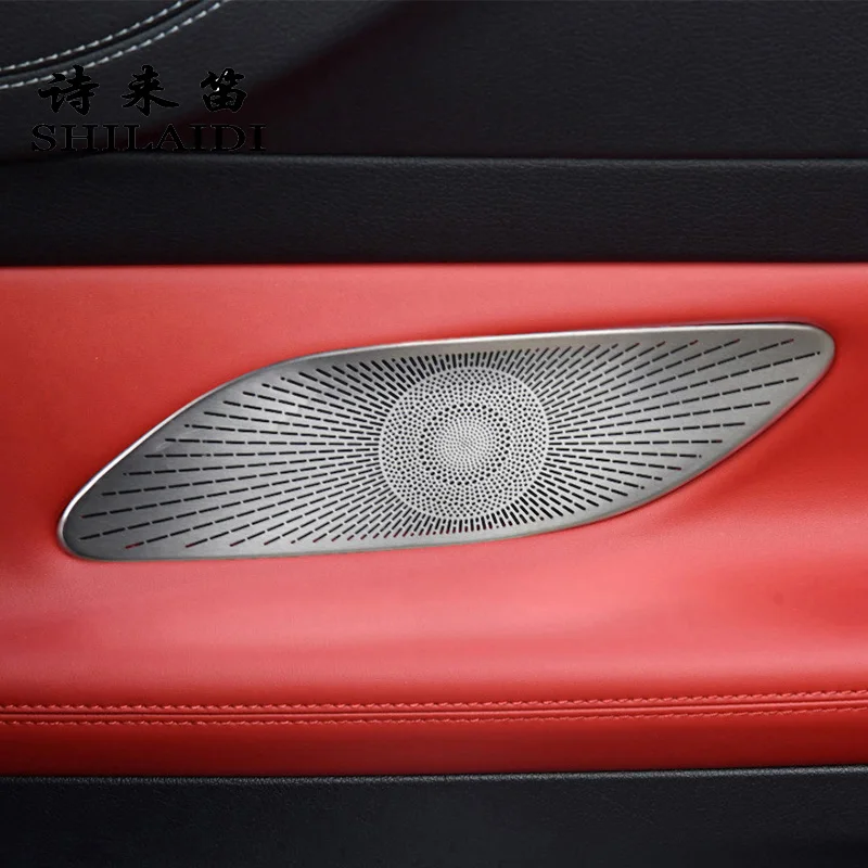 Car Audio Speaker Door Altoparlante Horn Trim Cover Sticker Per Mercedes Benz Classe E Coupe C238 2016-2022 Sport Style Interior