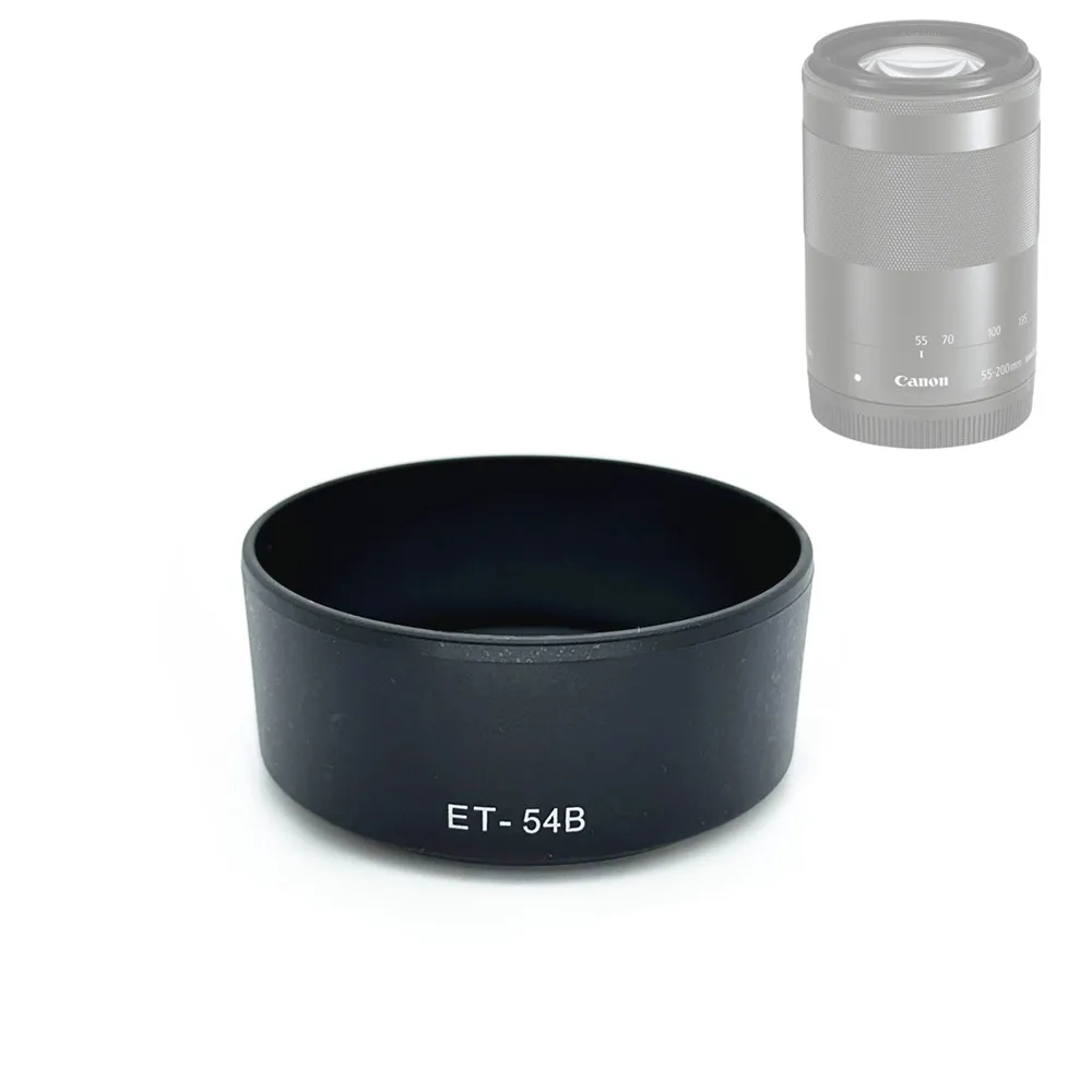 Et54B Paraluce Parasole Circolare Sostituire Et-54B Per Canon Ef-M 55-200Mm F/4.5-6.3 Is Stm , Ef-M 55-200Mm F4.5-6.3 Is Stm