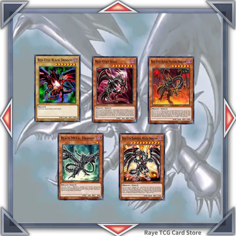 70 Pz Occhi Rossi Drago Nero Yugioh Gioco Di Carte Deck Facile Da Giocare Non Originale Master Duel Joe Wheeler Jonouchi Katsuya Diy Deck Md