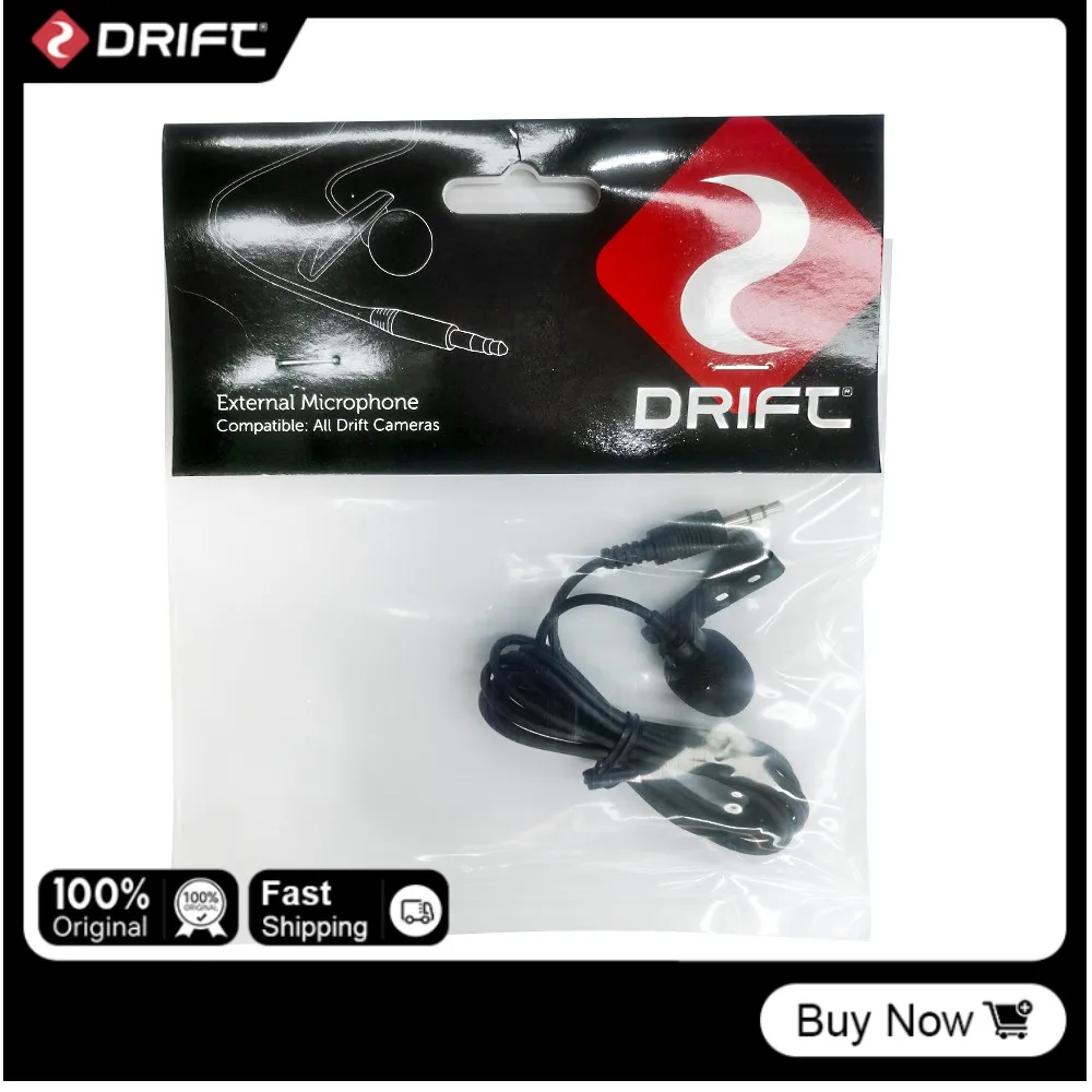 Microfono Esterno Originale Drift 3.5 Mm Per Ghost 4K Ghost X Ghost Xl Action Sports Camera