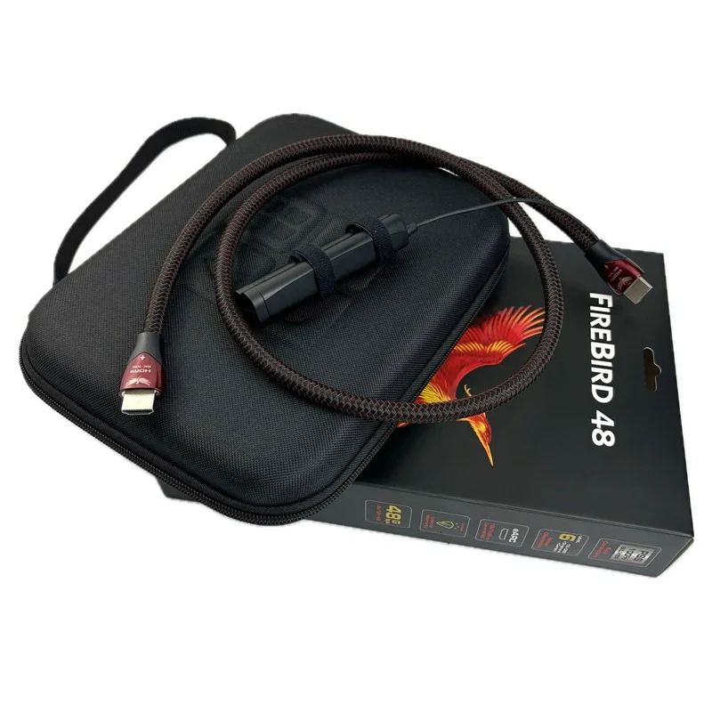 Firebird 48 8K 10K Cavo Hdmi Pss Argento Earc Hd Av Tv 48Gbps 2.1 Ad Alta Velocità Hifi Audio Video Linea Hdmi