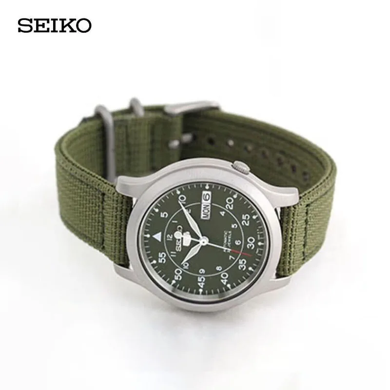 Orologio Da Uomo Di Lusso Con Quadrante Verde Al Quarzo Originale Seiko Snk805 Orologio Da Uomo Di Lusso Di Moda Sportiva Casual