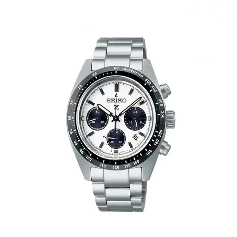 Seiko Panda Series Three Eye Needle Original Quartz Luxury Seiko Watch Calendar Orologio Da Uomo Impermeabile In Acciaio Inossidabile Ssc813P1