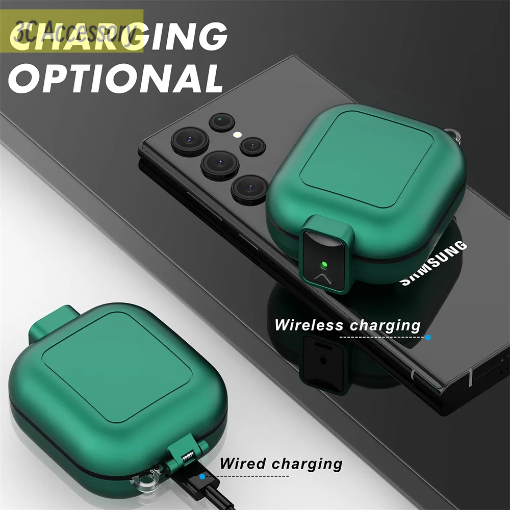 Per Samsung Galaxy Buds Fe 2023 Custodia Con Chiusura Sicura Full Hard Shell Con Portachiavi Per Samsung Galaxy Buds Fe Case Capa Coque