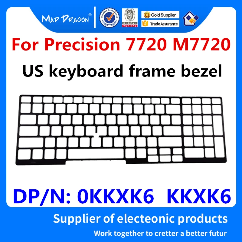 Nuovo Originale 0 Kkxk6 Kkxk6 Per Dell Precision 7710 7720 7720 M7720 Laptop Us Tastiera Cornice Cornice Tastiera Cove