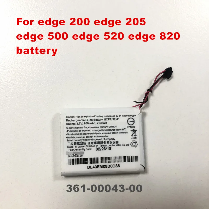 Batteria 361-00043-00 Per Garmin Edge 200 Edge 205 Edge 500 520 520Plus 820 Gps Bike Computer Sostituzione