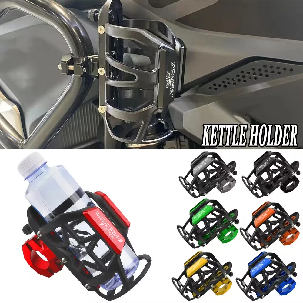 Universale Per Ducati Scrambler 400 Classic Sixty2 Cafe Racer Moto Beverage Water Bottle Cage Drink Cup Holder Sdand Mount
