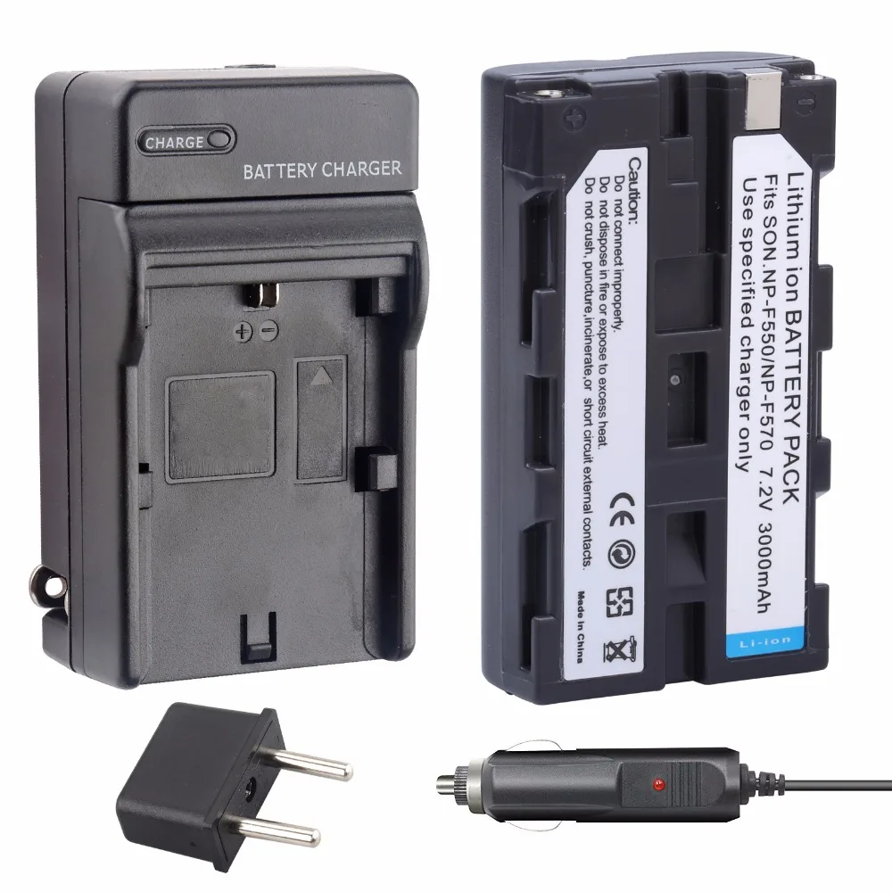 Probty 1Pcs Np-F550 F550 F570 Batteria + Caricabatterie Per Sony Dcr-Trv620K Dcr-Vx2000 Dcr-Vx2100 Dcr-Vx2100 Mvc-Fd75 Mvc-Fd81 Mvc-Fd83