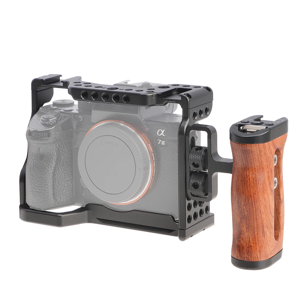 Fotga Camera Cage Per Sony A9 A7Riii A7M3 A7M2 Alluminio Dslr Camera Cage Maniglia Superiore Grip Extension Frame Accessori Stalibiler
