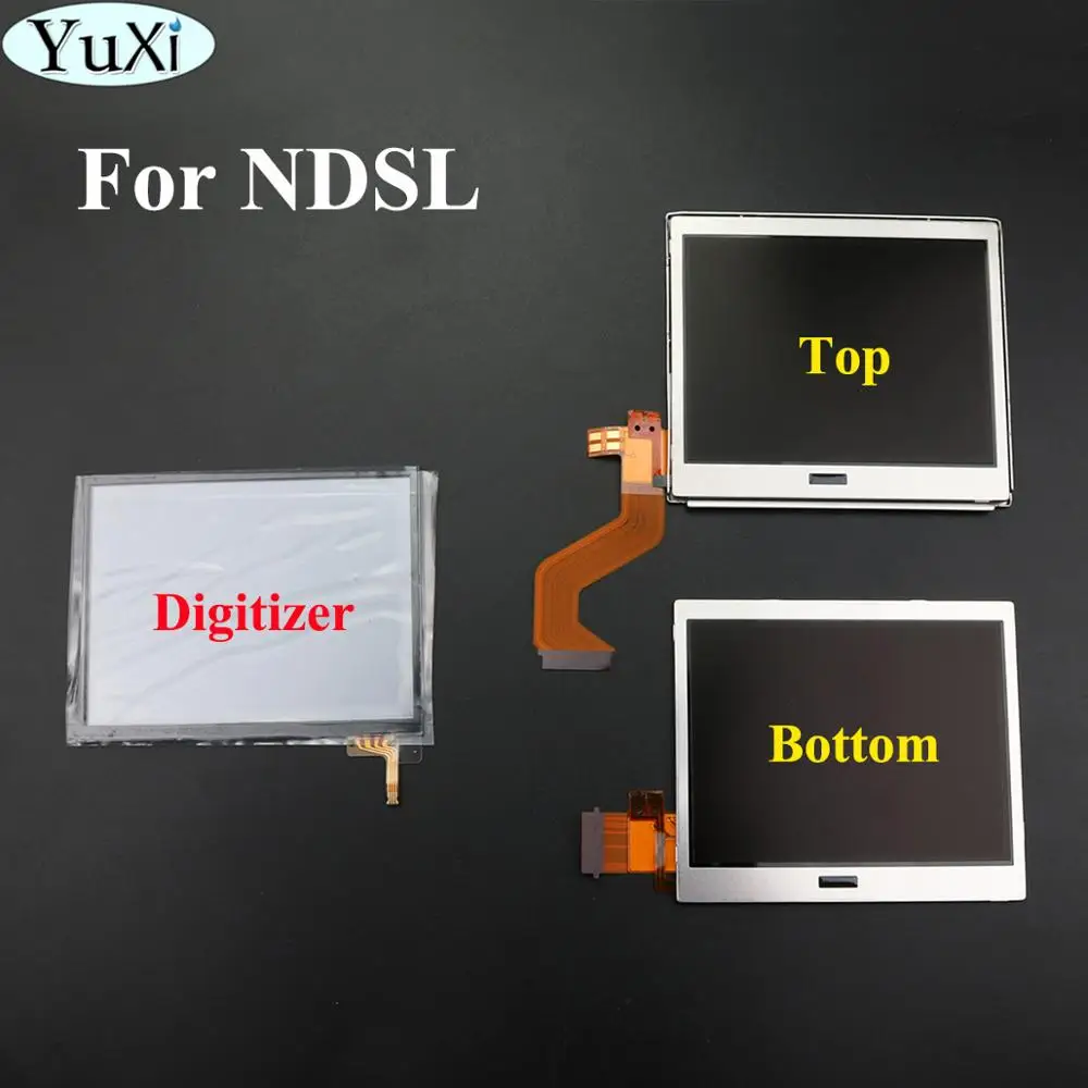 Yuxi Top Superiore/Inferiore Inferiore Display Lcd Touch Screen Digitizer Glass Per Ds Lite Dsl Per Console Di Gioco Ndsl