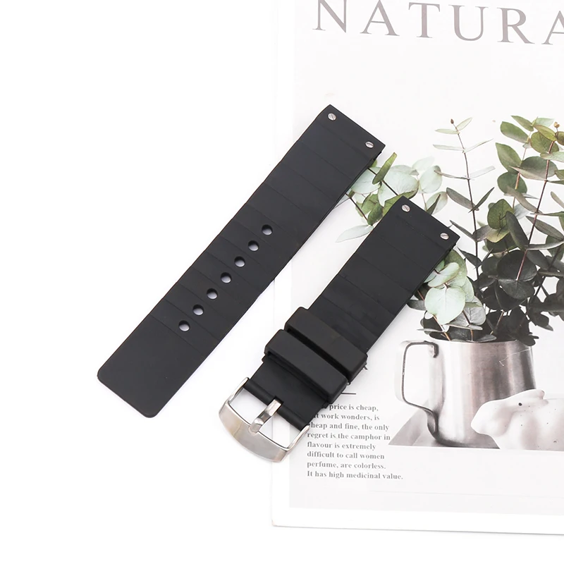 Cinturino In Gomma Impermeabile Adatto Per Cartier Santos Santos100 Bracciale In Silicone Da Uomo 23Mm Accessori Per Orologi