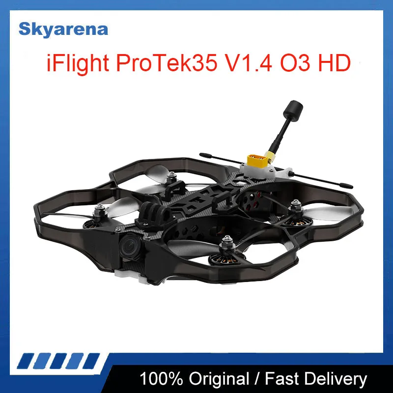 Iflight Protek35 V1.4 O3 Hd 3.5 Pollici 6S Cinewhoop Bnf Con O3 Air Unit Per Fpv