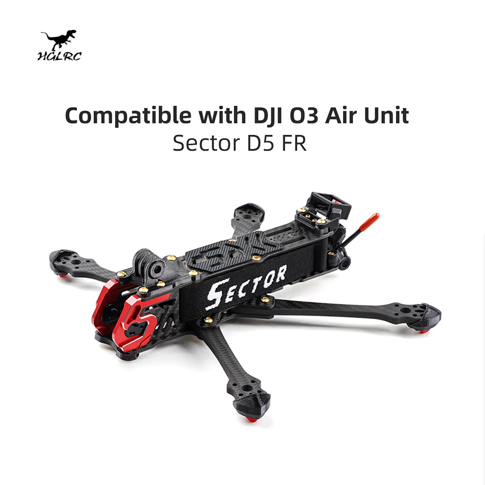 Hglrc Settore D5 Fr Dji O3 Hd Telaio Fpv Freestyle Da 5 Pollici