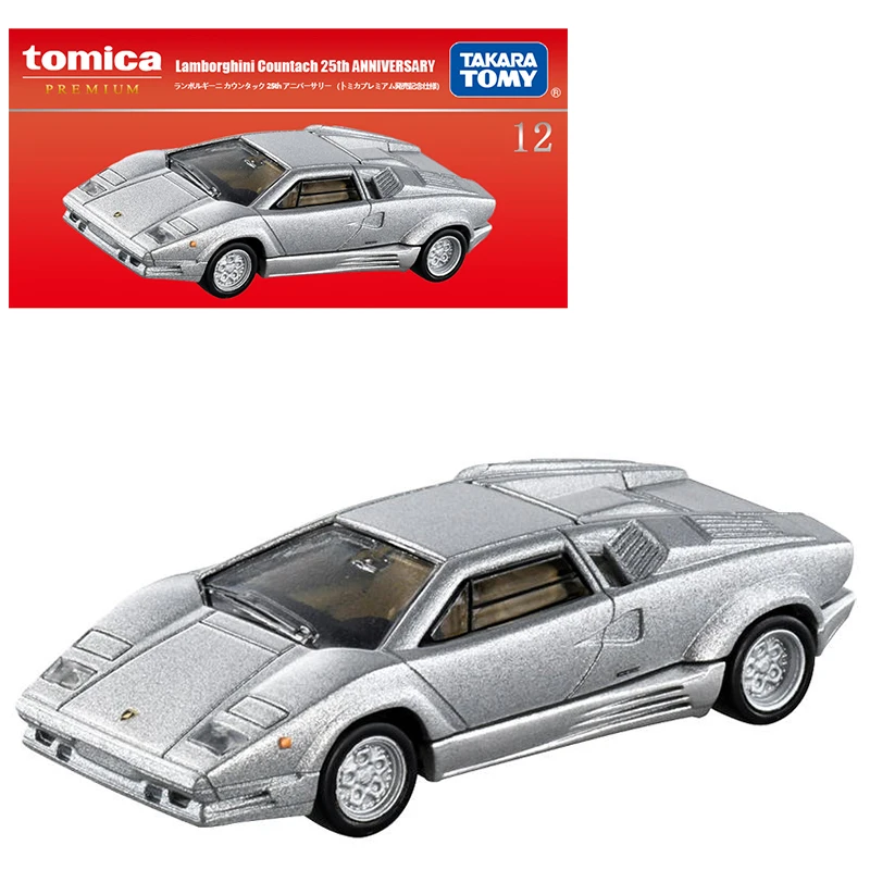 Takara Tomy Tomica Premium 12 Lamborghini Countach 25Th Anniversary 1:61 Modello Di Auto Simulazione Giocattolo Boy Toy Collection 176008