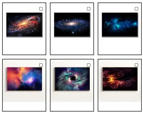 Galaxy Nebula Space Astronomia Universe Clouds Living Room Decoration Maison Starry Sky Home Star Canvas Painting Picture