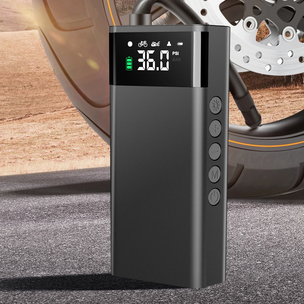 Carsun Electric Car Air Pump Wireless Fast Inflation Gonfiatore Portatile Per Pneumatici Compressore D'Aria Moto Ciclismo Road Bike Balls