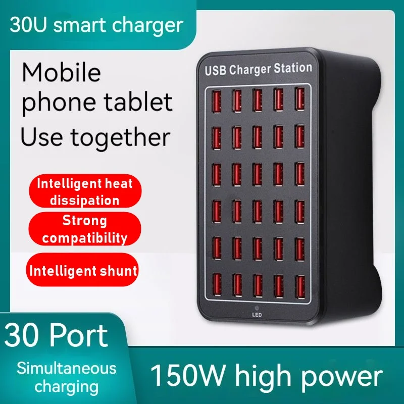 Caricabatterie Multi Usb Da 150W Stazione Di Ricarica Rapida Usb A 30 Porte Carregador Universale Portatil Per Iphone 13 Tablet Samsung Xiaomi Ipad